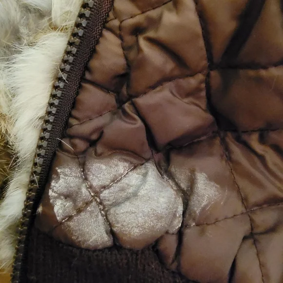 Genuine Rabbit Fur Patchwork Bomber Jacket